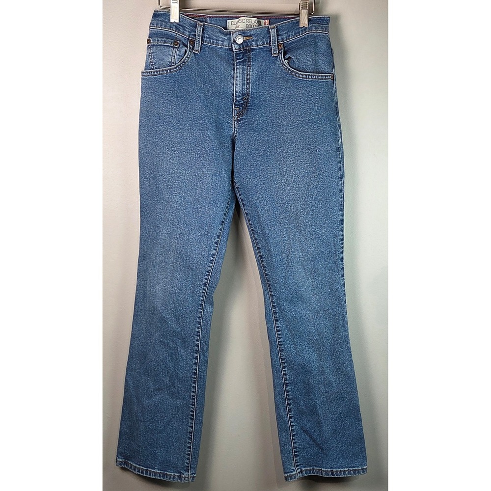 Levis 550 Jeans Womens 8M Blue Excellent Relaxed Bootcut Stretch Denim 731L